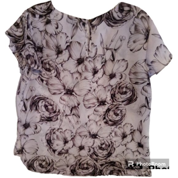 Liz Claiborne lightweight flowy blouse sz M - Picture 2 of 8